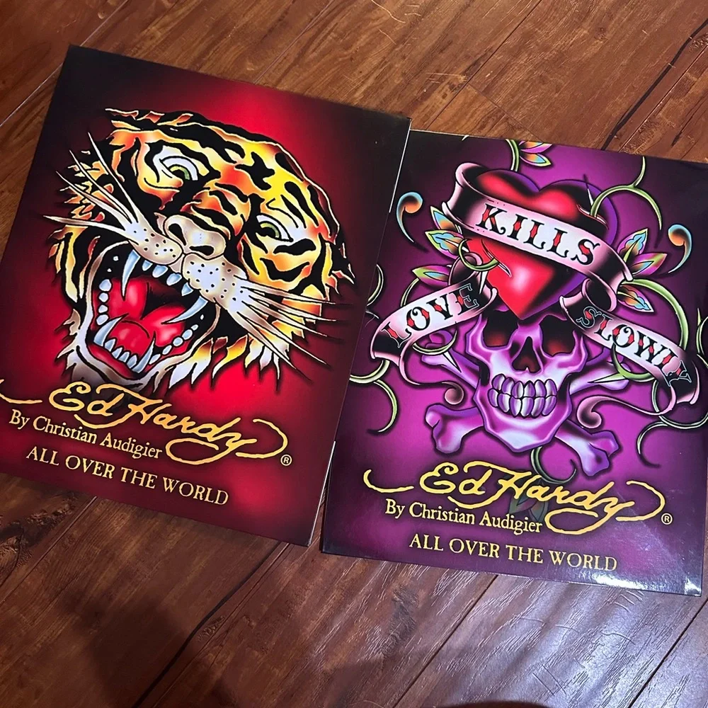 Ed Hardy Y2K Gift Box Tiger Love Kills Slowly Christian Audigier Tattoo